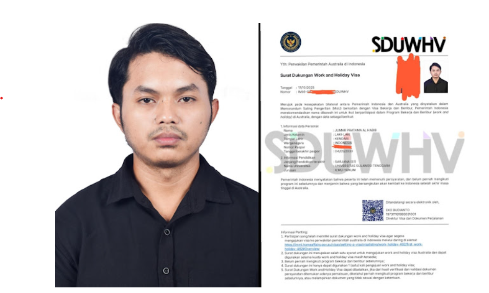 Mahasiswa Unsultra Lolos Program Working Holiday Visa Australia